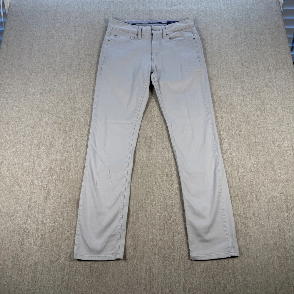 Vineyard Vines 5-Pocket Pants Mens 28x32 Gray Slim Fit Cotton Blend Stretch